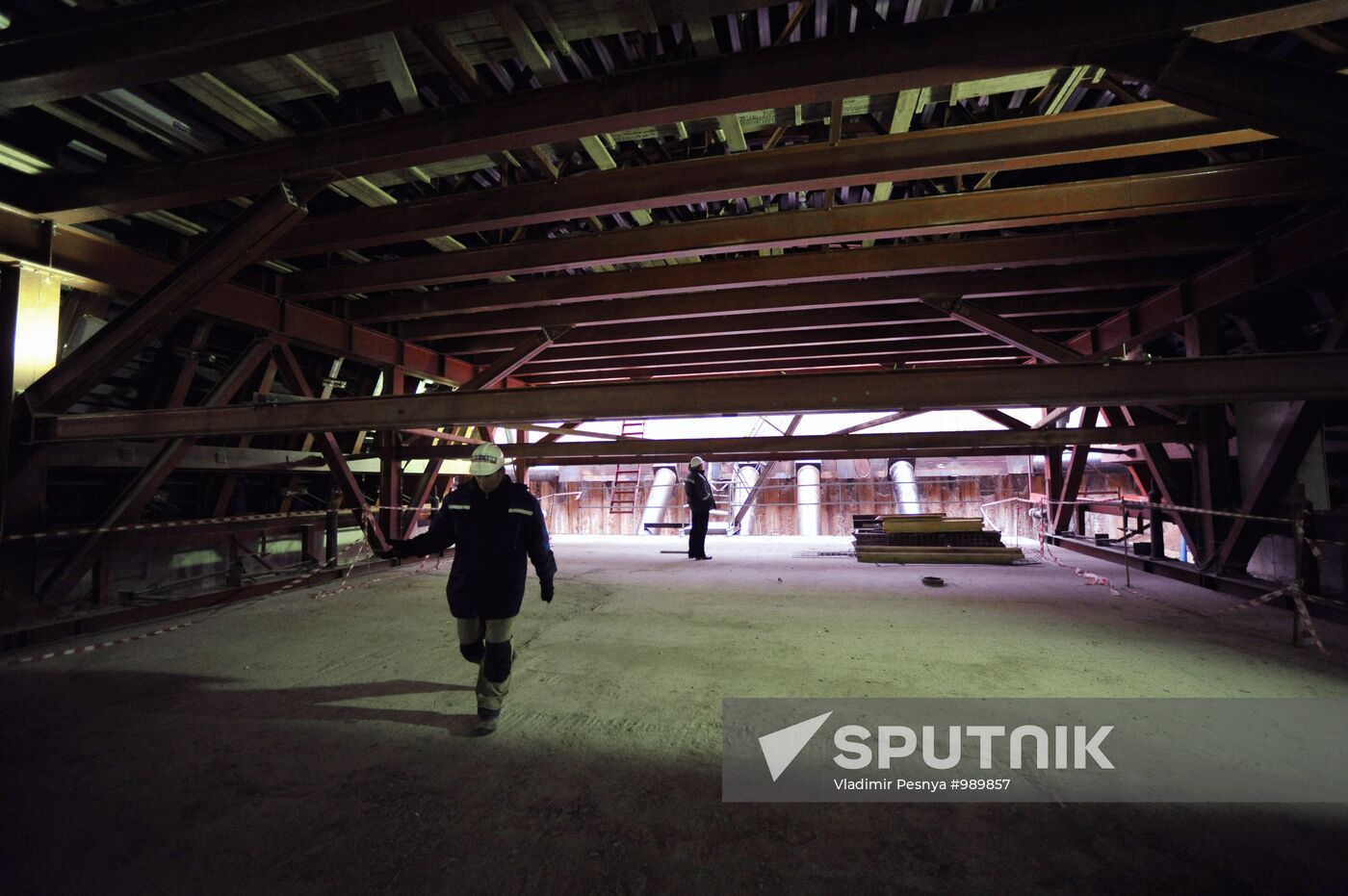 Moscow's Novokosino metro station construction site
