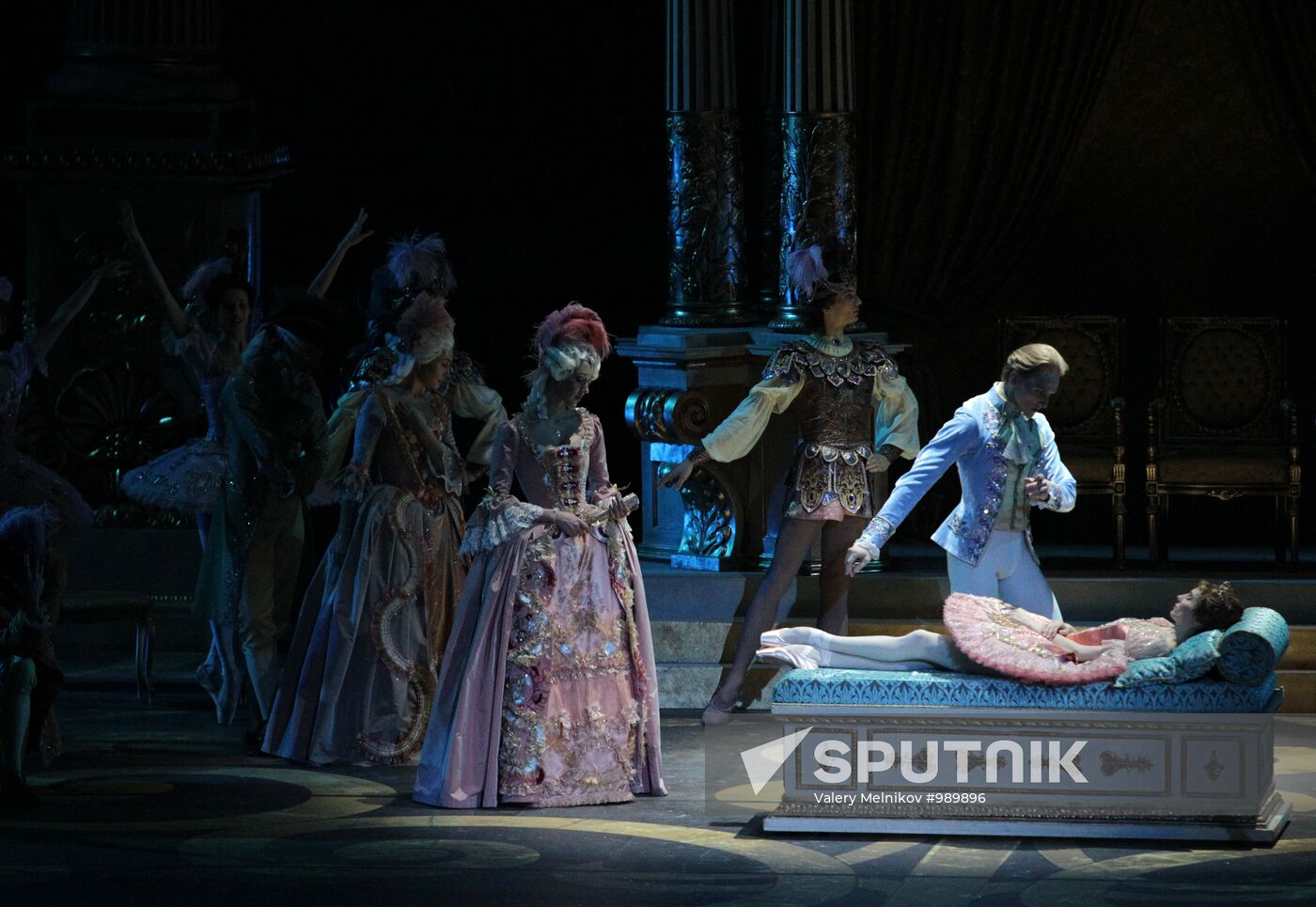 Rehearsal of ballet "Sleeping Beauty" at Bolshoi Theater