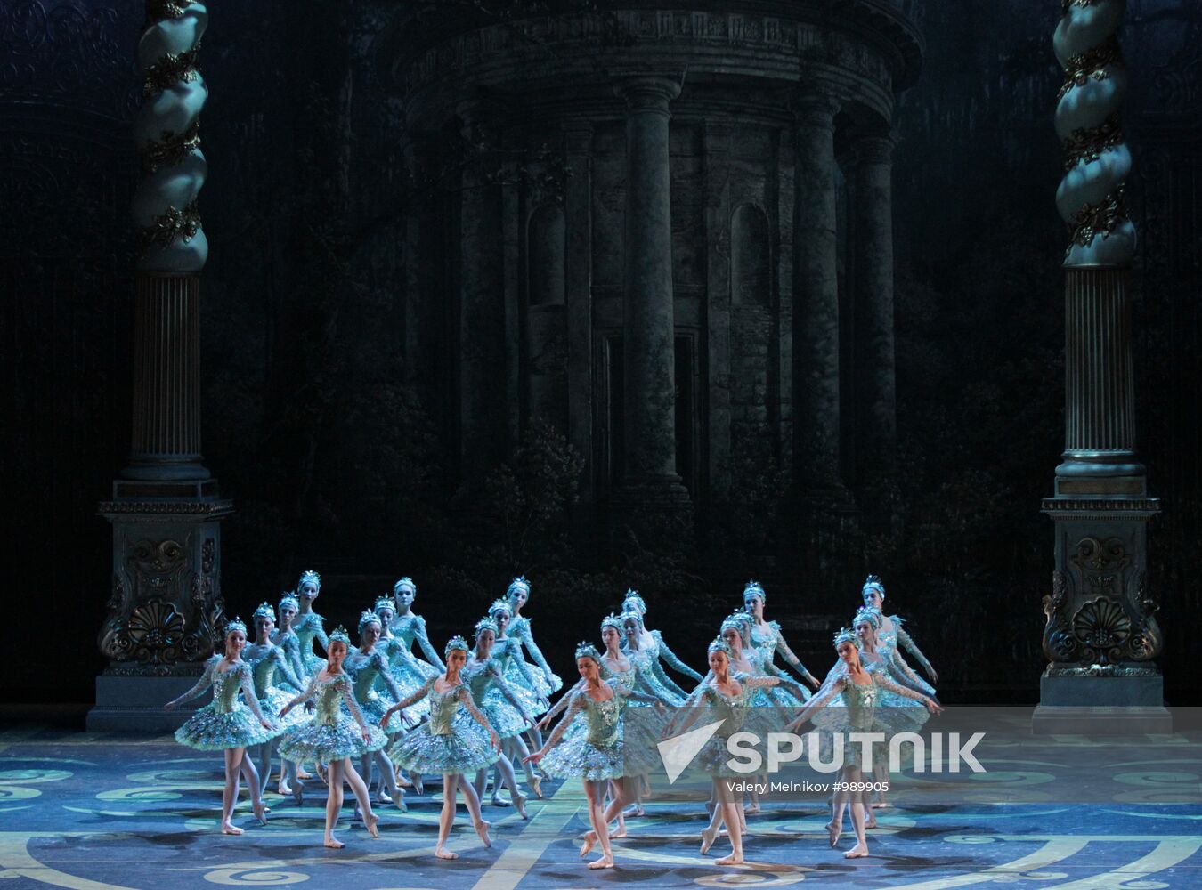 Rehearsal of ballet "Sleeping Beauty" at Bolshoi Theater