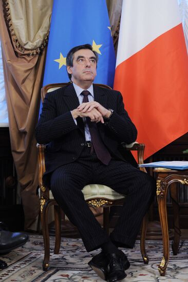 Vladimir Putin meets with Francois Fillon in Moscow