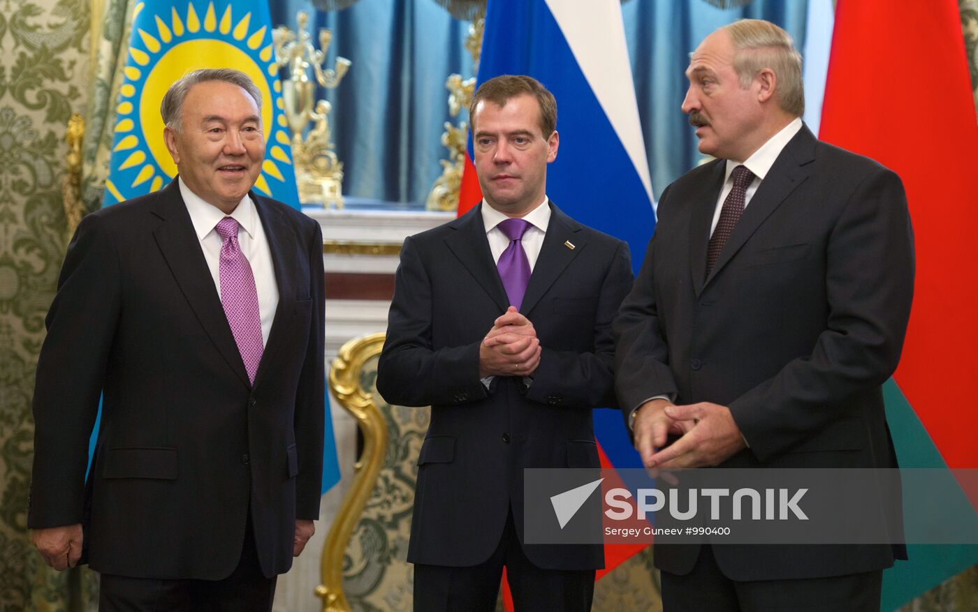 Russian, Belarusian, Kazakh presidents meet in the Kremlin