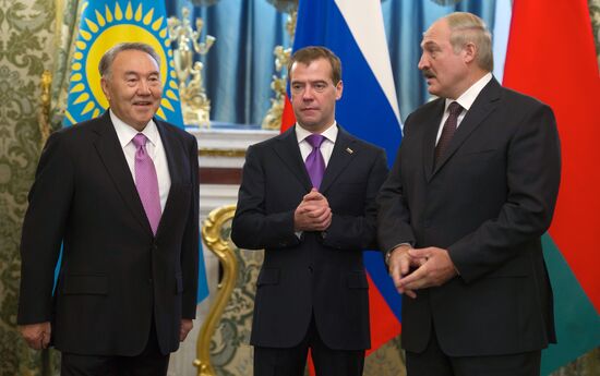 Russian, Belarusian, Kazakh presidents meet in the Kremlin