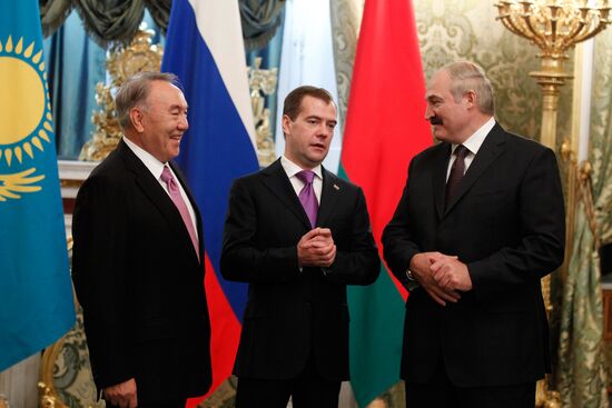 Russian, Belarusian, Kazakh presidents meet in the Kremlin