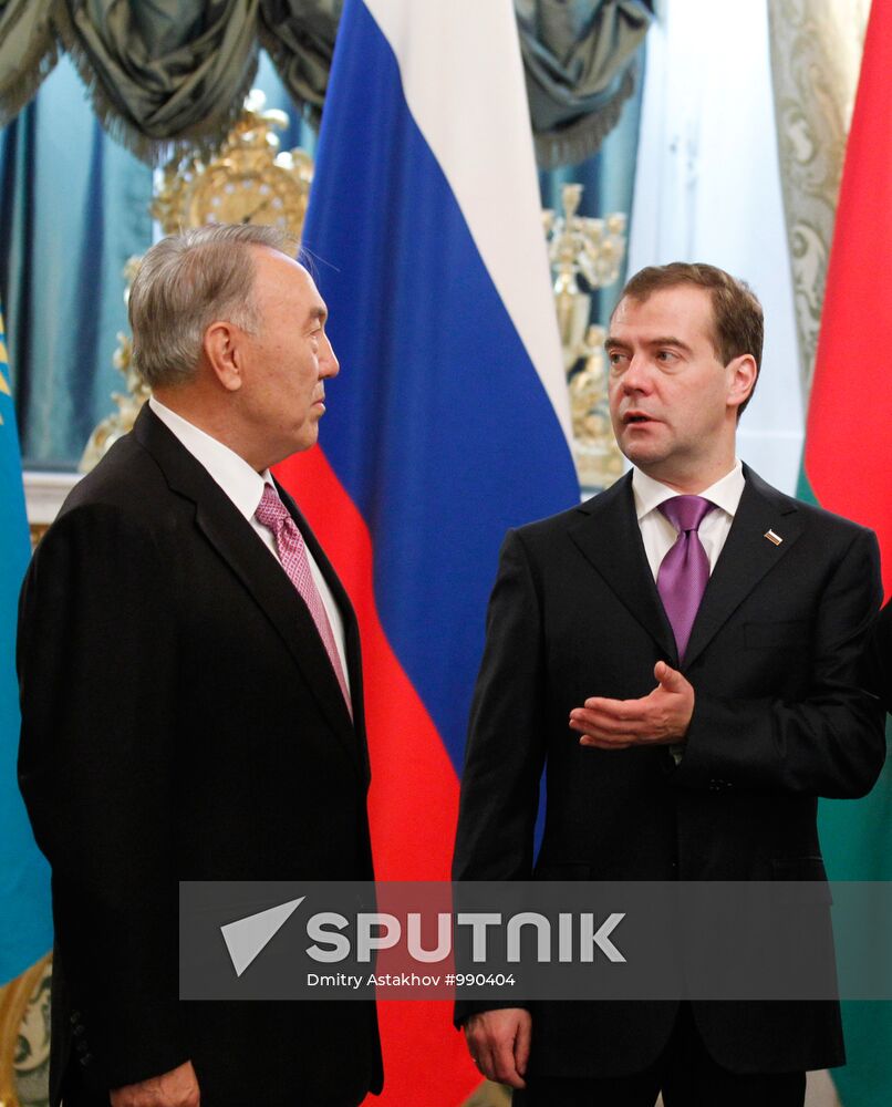Russian, Belarusian, Kazakh presidents meet in the Kremlin