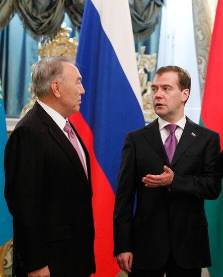 Russian, Belarusian, Kazakh presidents meet in the Kremlin
