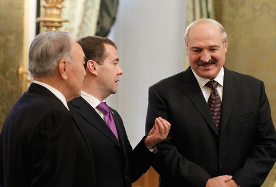 Russian, Belarusian, Kazakh presidents meet in the Kremlin