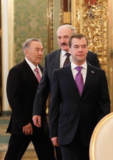Russian, Belarusian, Kazakh presidents meet in the Kremlin