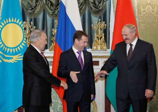 Russian, Belarusian, Kazakh presidents meet in the Kremlin