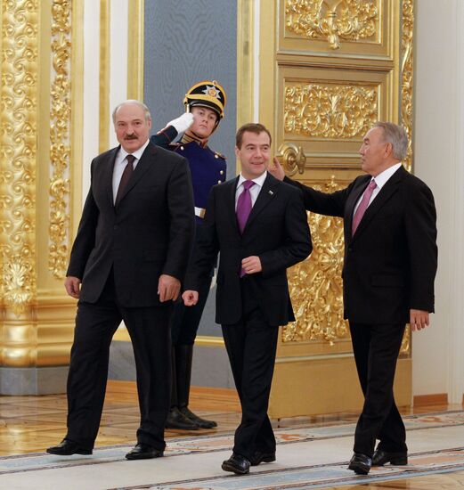 Russian, Belarusian, Kazakh presidents meet in the Kremlin