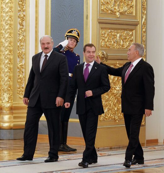 Russian, Belarusian, Kazakh presidents meet in the Kremlin