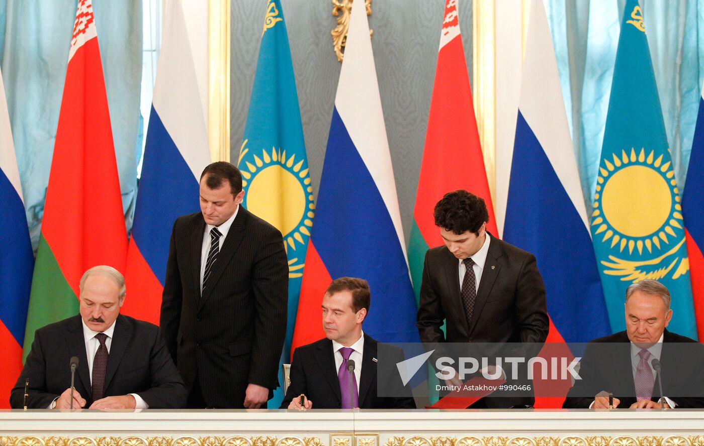 Russian, Belarusian, Kazakh presidents meet in the Kremlin