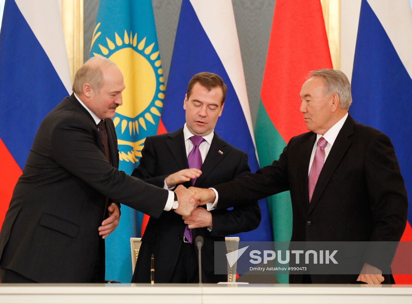 Russian, Belarusian, Kazakh presidents meet in the Kremlin