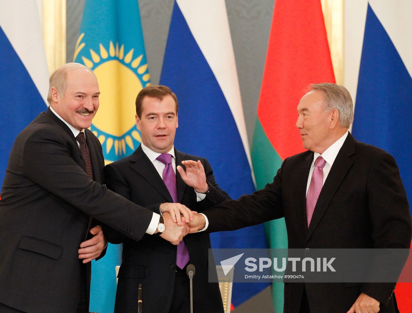 Russian, Belarusian, Kazakh presidents meet in the Kremlin