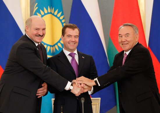 Russian, Belarusian, Kazakh presidents meet in the Kremlin