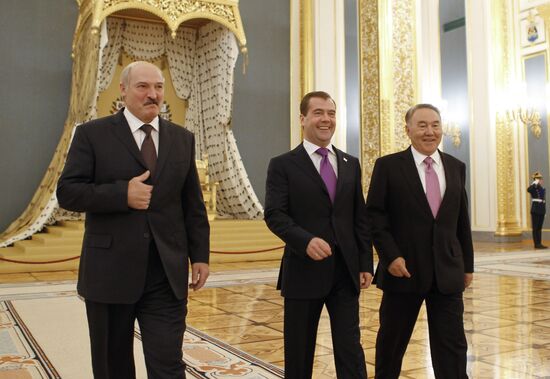Russian, Belarusian, Kazakh presidents meet in the Kremlin