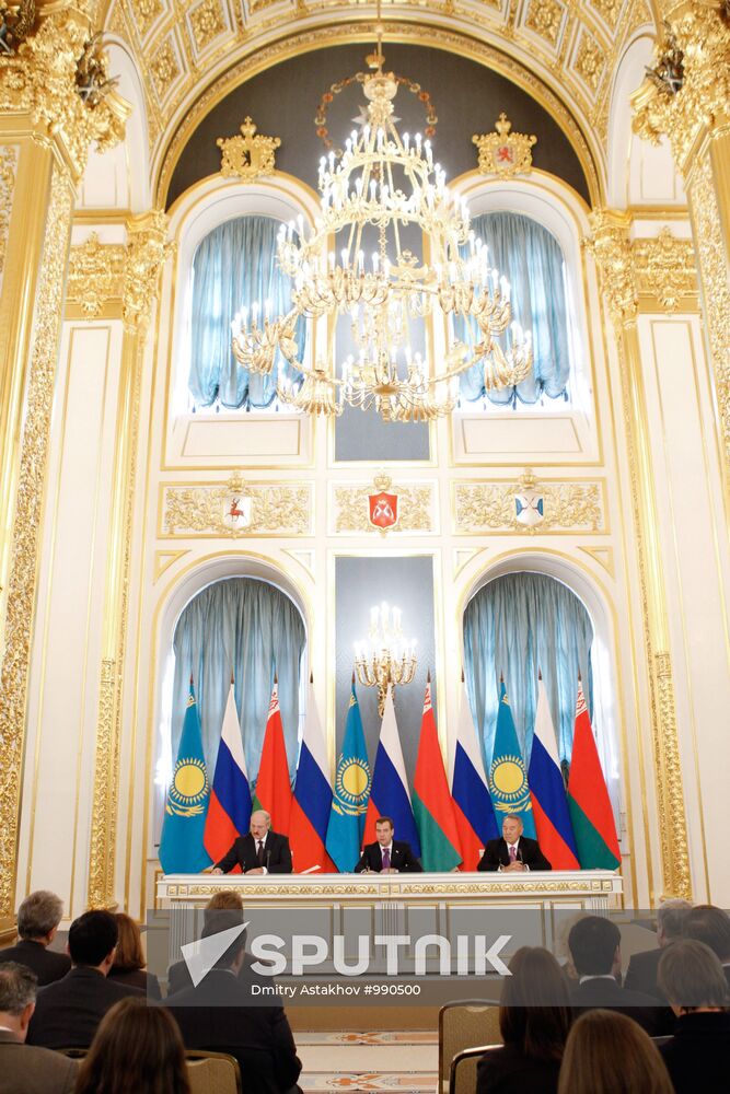 Russian, Belarusian, Kazakh presidents meet in the Kremlin