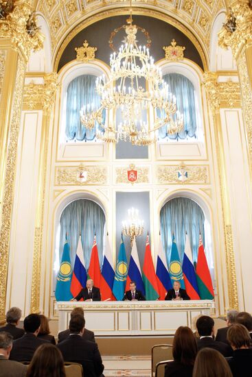 Russian, Belarusian, Kazakh presidents meet in the Kremlin