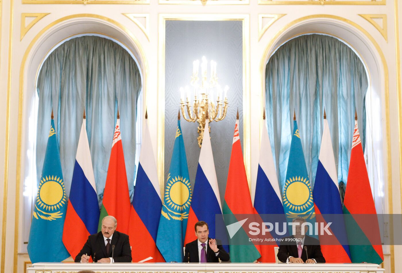 Russian, Belarusian, Kazakh presidents meet in the Kremlin