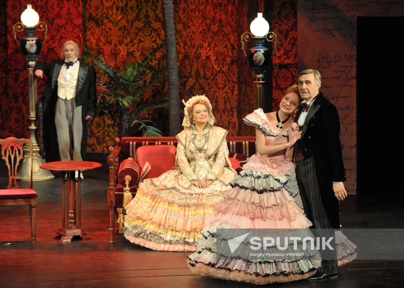 Rehearsal of "Krechinsky's Wedding" stage play