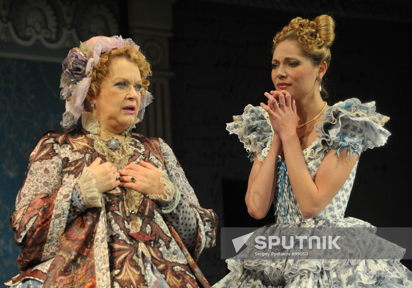 Rehearsal of "Krechinsky's Wedding" stage play