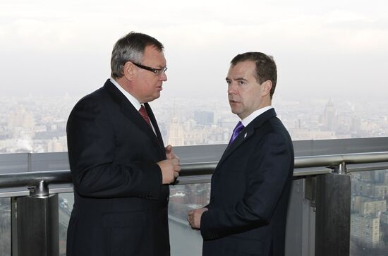 Russian, Belarusian, Kazakh presidents visit Federation Tower