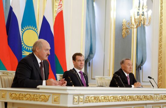 Russian, Belarusian, Kazakh presidents meet in the Kremlin