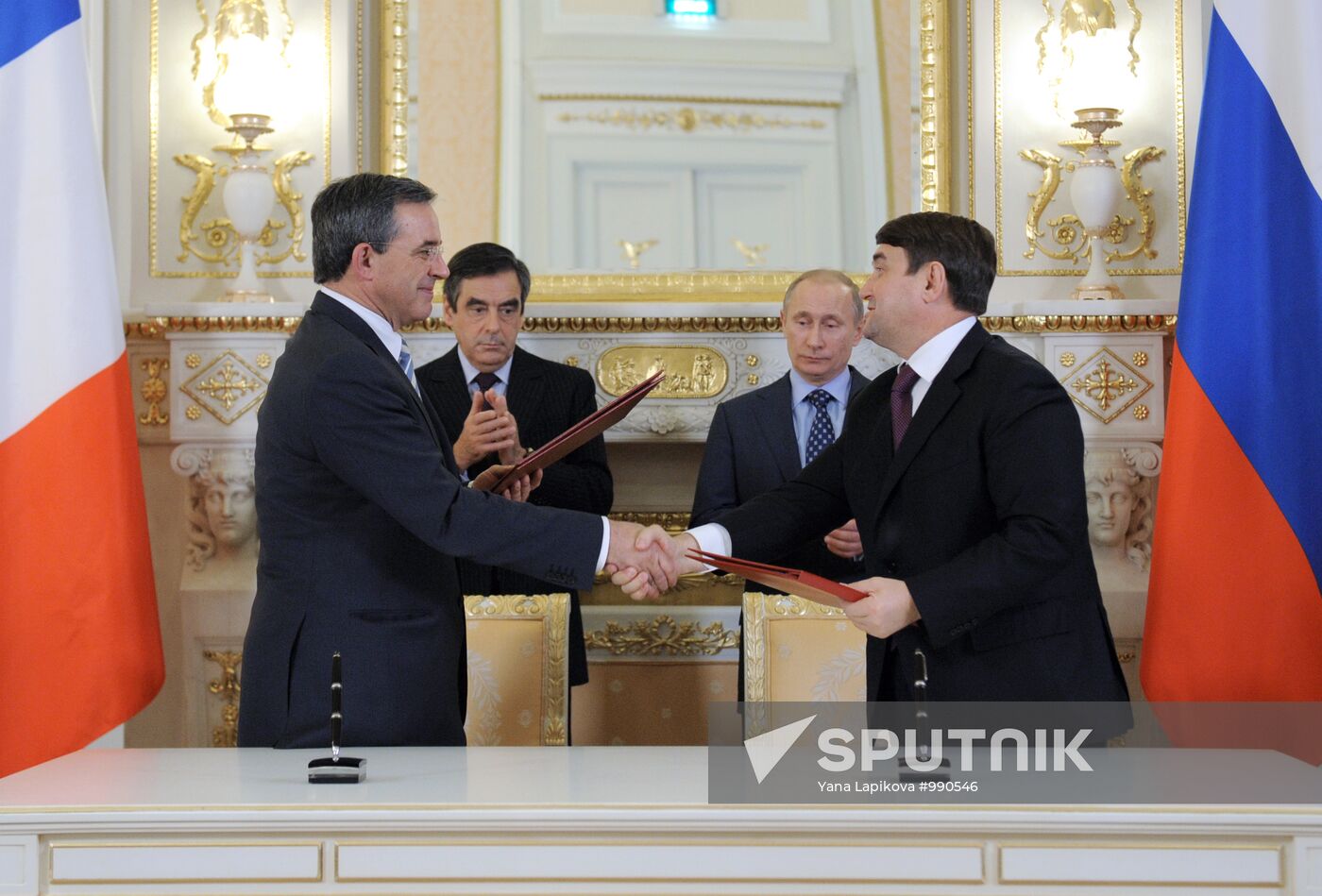 Joint press conference with Francois Fillon and Vladimir Putin