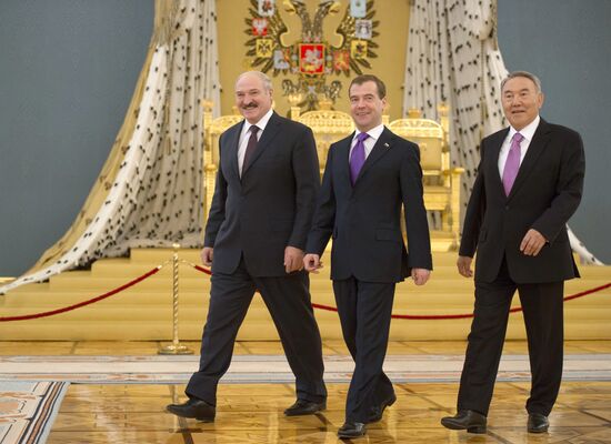 Russian, Belarusian, Kazakh presidents meet in the Kremlin