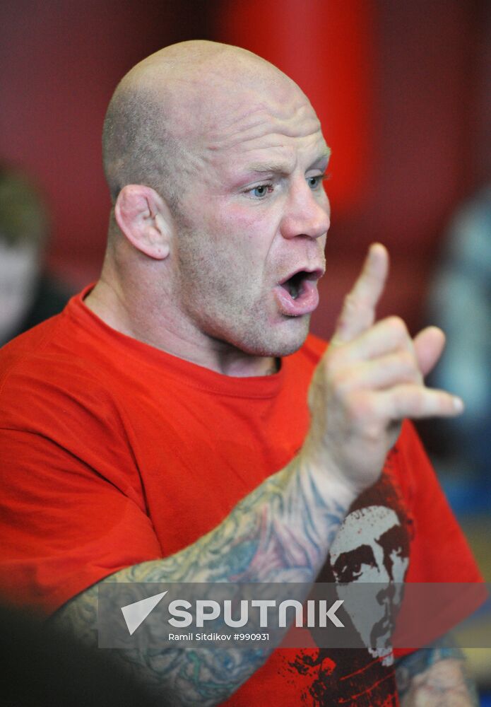 American martial arts fighter Jeff Monson master class in Moscow