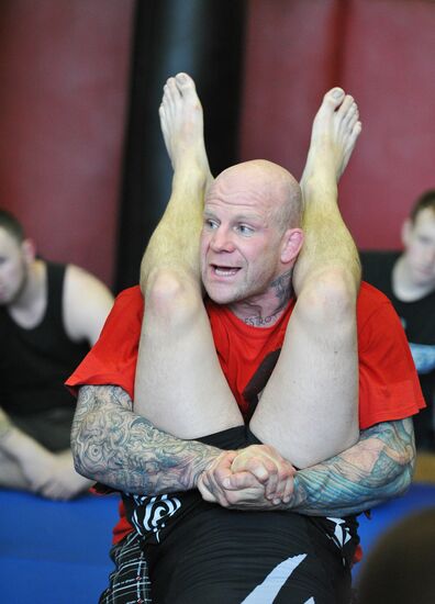 American martial arts fighter Jeff Monson master class in Moscow