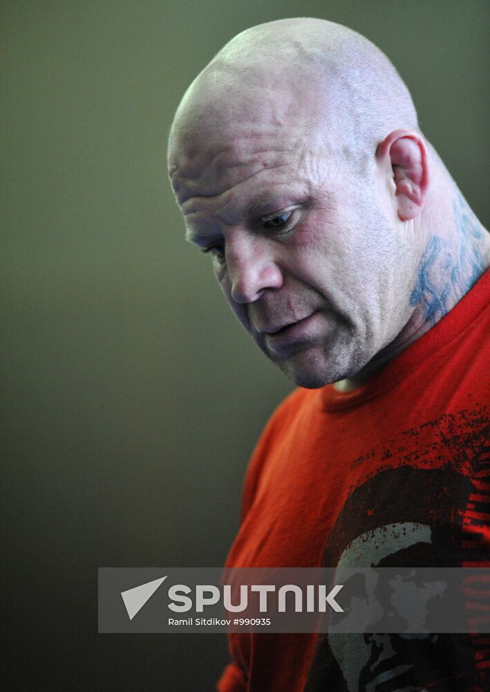 American martial arts fighter Jeff Monson master class in Moscow