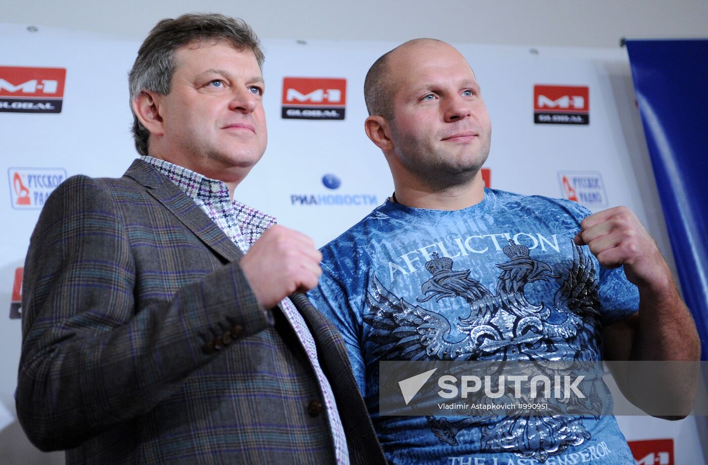 Press conference before fight - F. Emeliyanenko and Jeff Monson