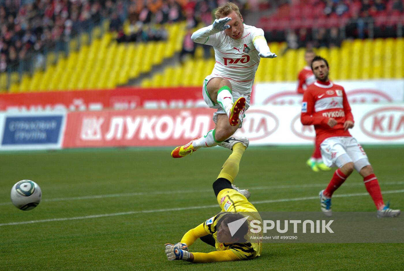 Russian Football Premier League. Spartak Moscow vs. Lokomotiv