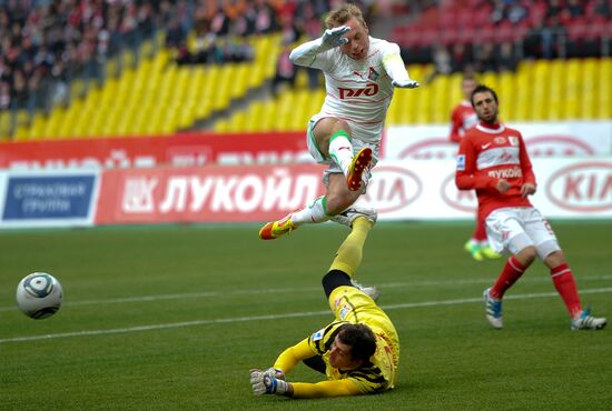 Russian Football Premier League. Spartak Moscow vs. Lokomotiv