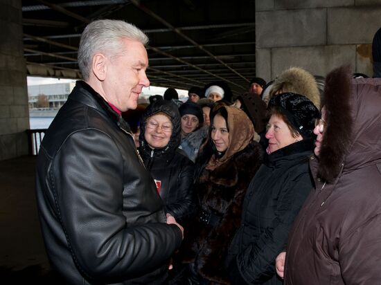 Moscow Mayor meets with believers at Christ the Savior Cathedral