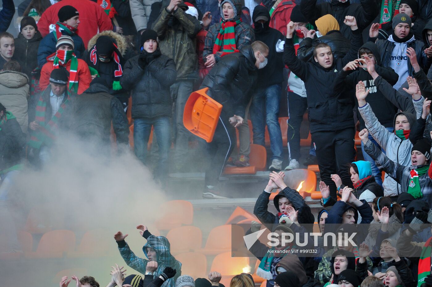 Russian Football Premier League. Spartak Moscow vs. Lokomotiv