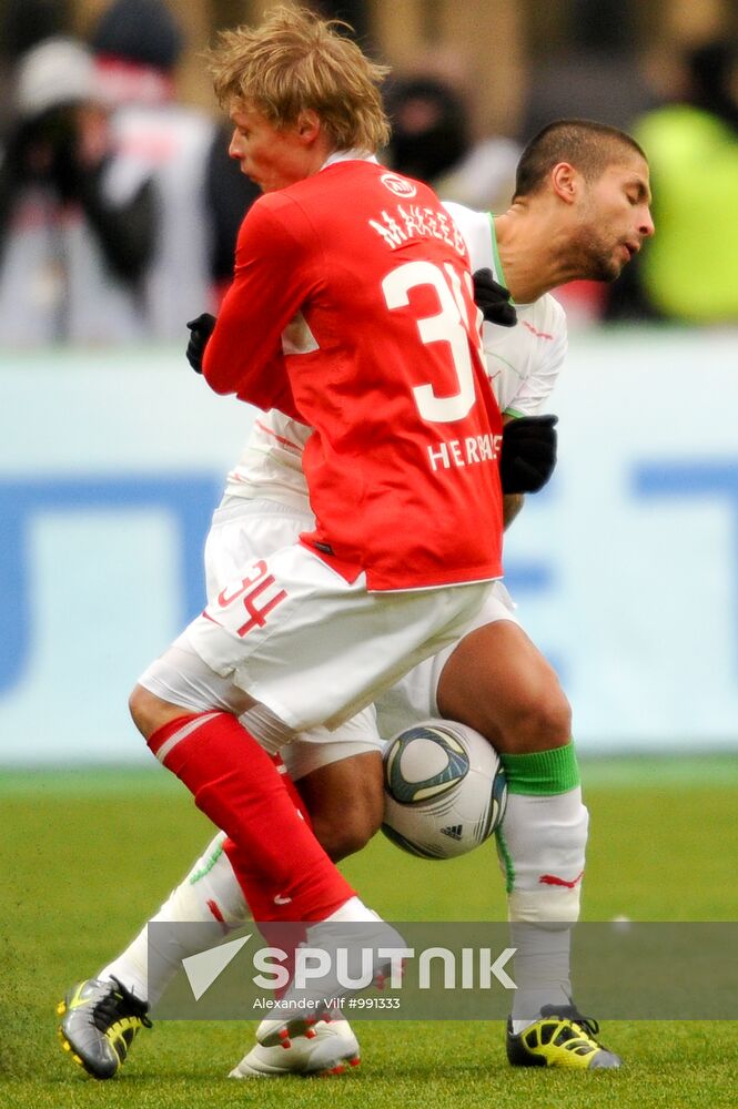 Russian Football Premier League. Spartak Moscow vs. Lokomotiv