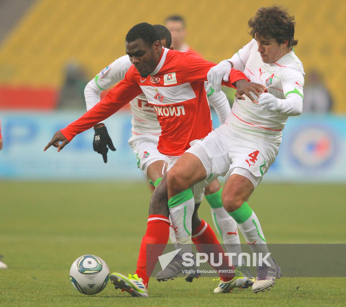 Russian Football Premier League. Spartak Moscow vs. Lokomotiv