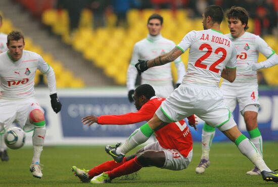 Russian Football Premier League. Spartak Moscow vs. Lokomotiv