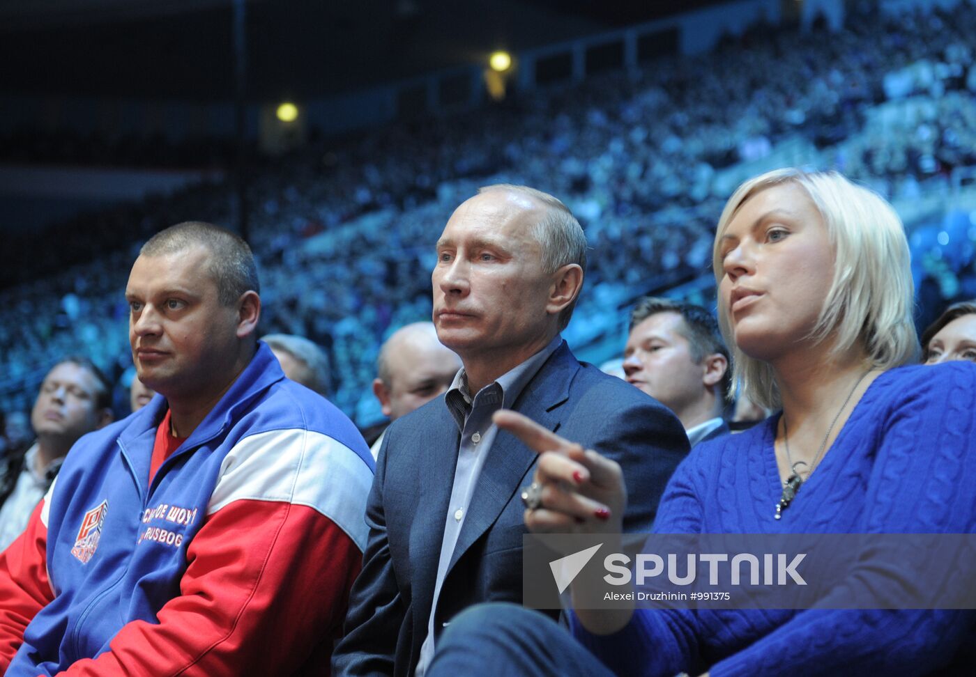 Vladimir Putin attends M-1 Global mixed martial arts competition