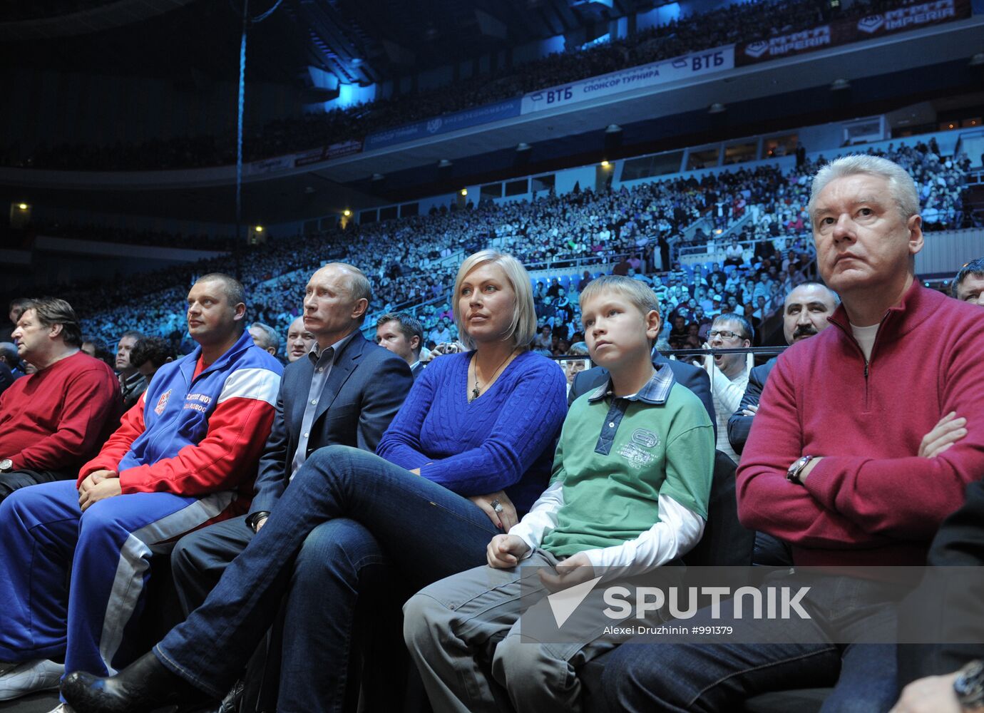 Vladimir Putin attends M-1 Global mixed martial arts competition