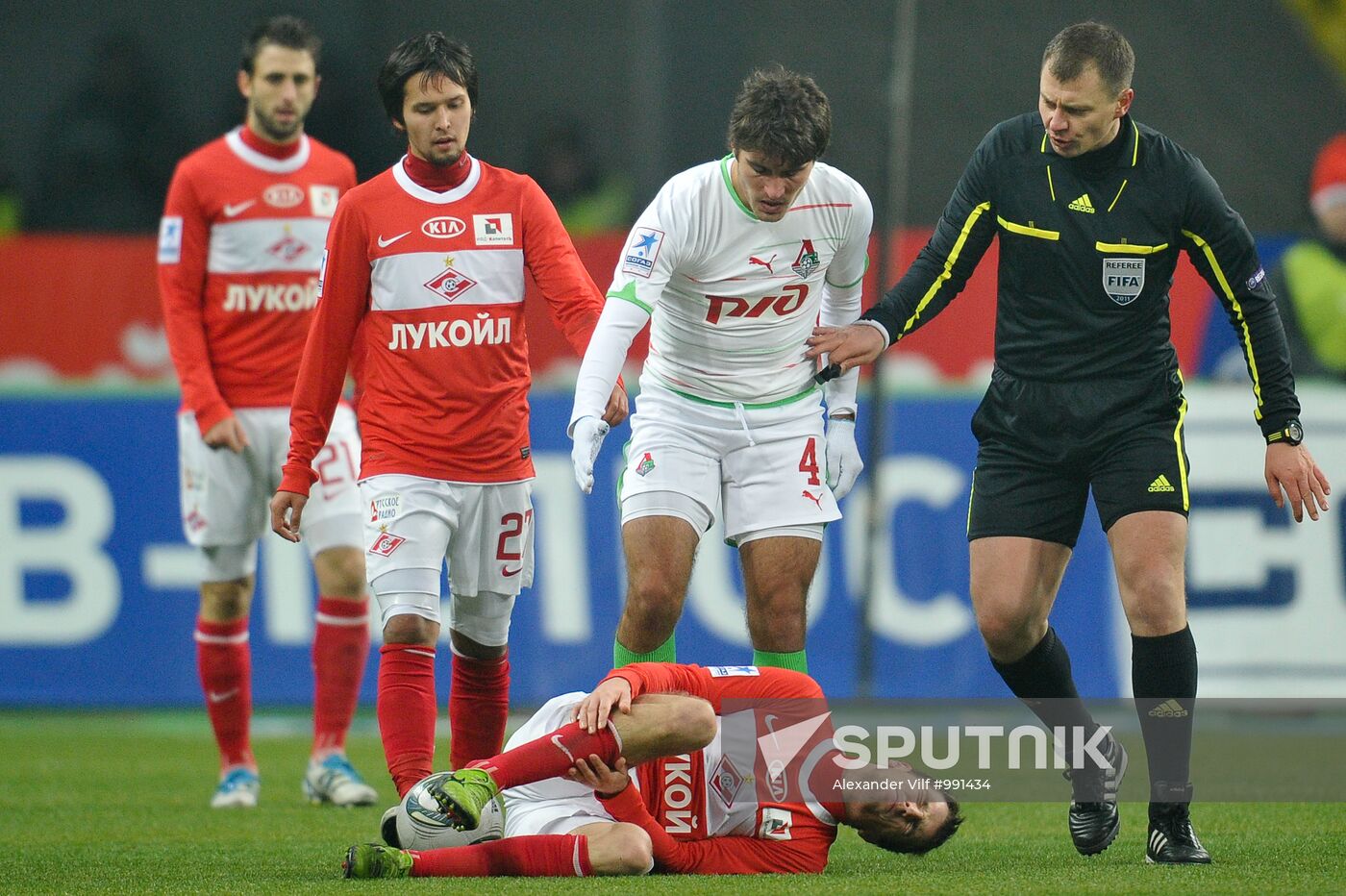 Russian Football Premier League. Spartak Moscow vs. Lokomotiv
