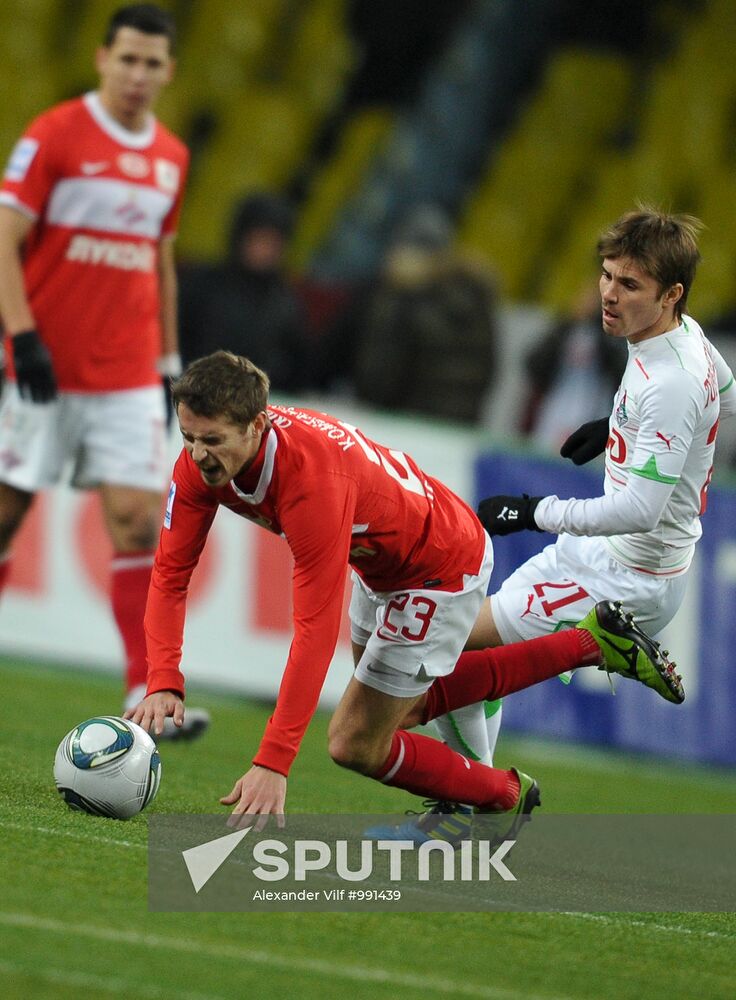 Russian Football Premier League. Spartak Moscow vs. Lokomotiv