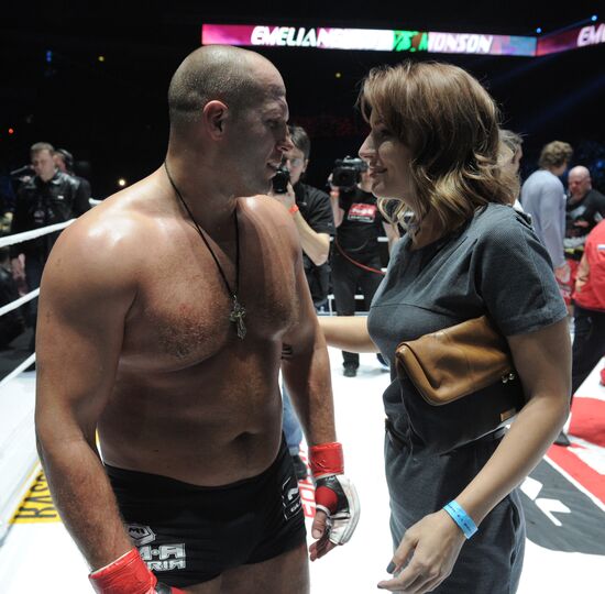Mixed Martial Arts. Fight between F. Emelianenko and J. Monson
