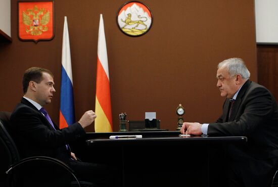 Dmitry Medvedev visits Vladikavkaz