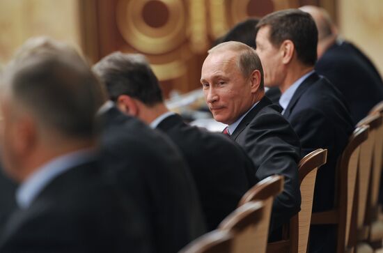 Vladimir Putin holds Government Council meeting