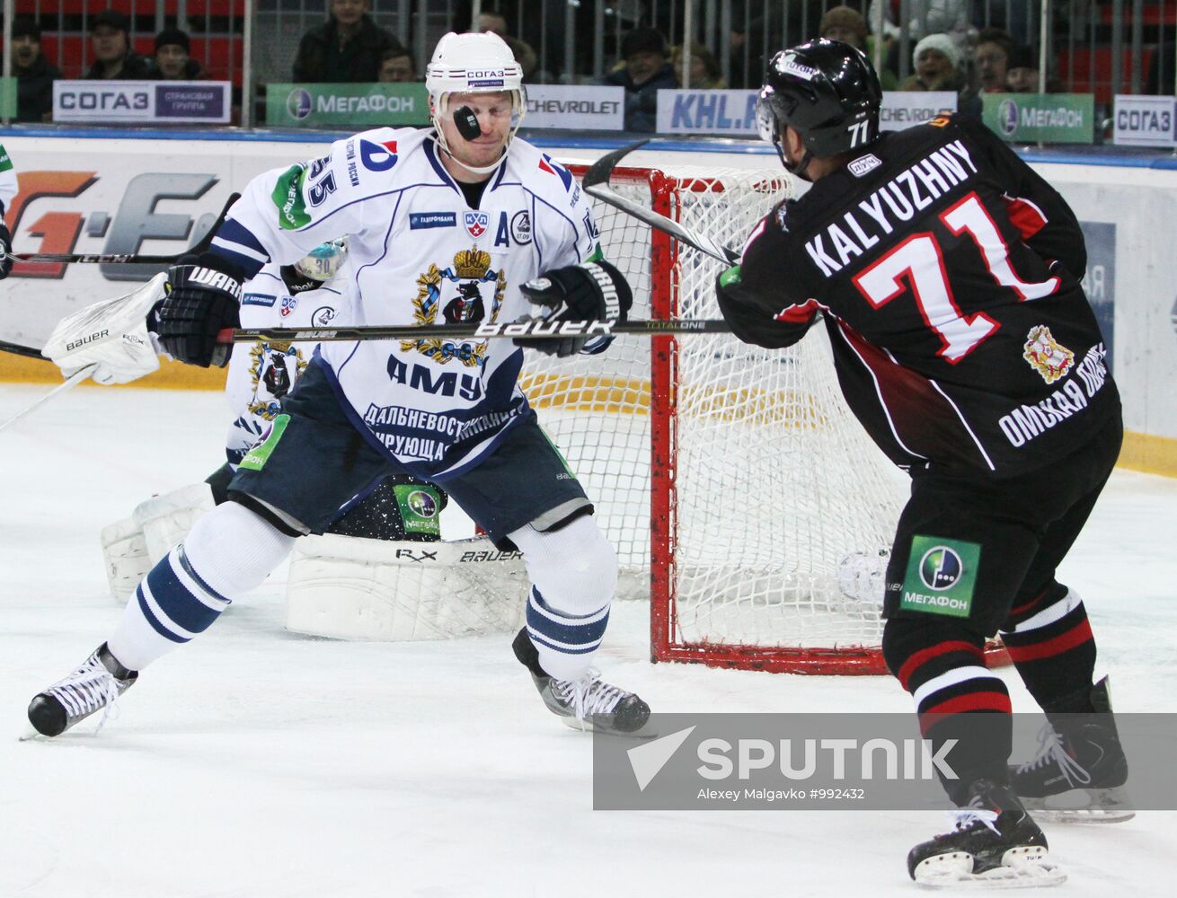 Ice hockey. KHL. Avangard vs. Amur