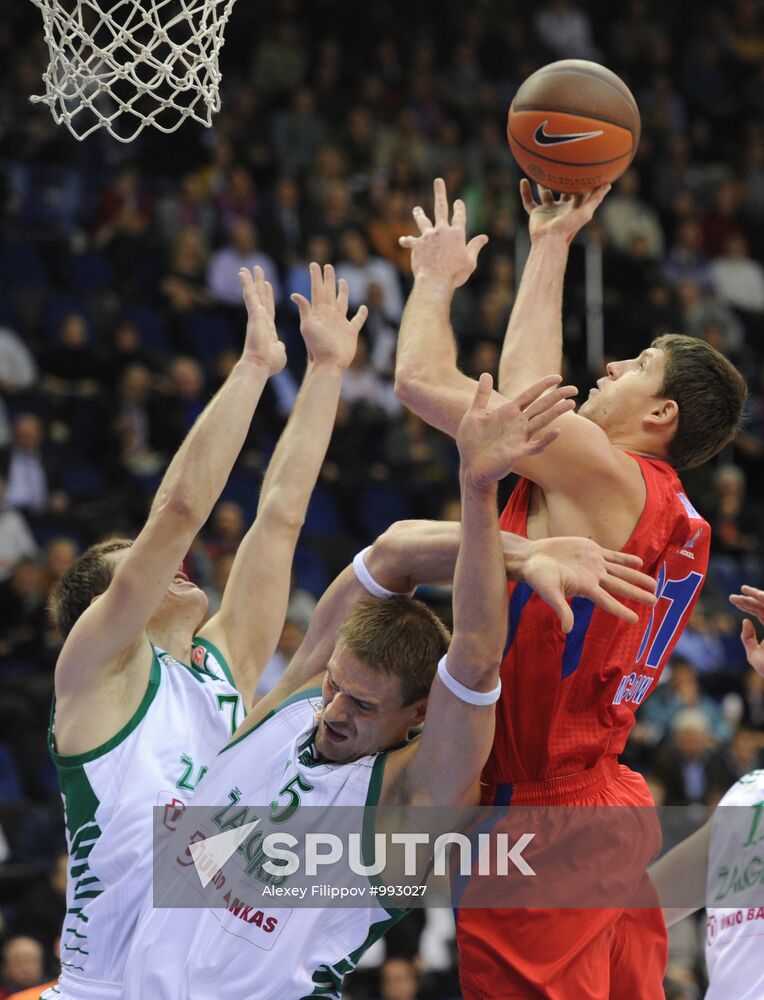 Euroleague Basketball. CSKA Moscow vs. Žalgiris Kaunas