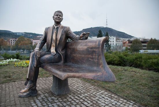 Monument to Ronald Reagan in Tbilisi