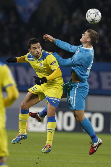 UEFA Champions League. Zenit St. Petersburg vs. APOEL Nicosia